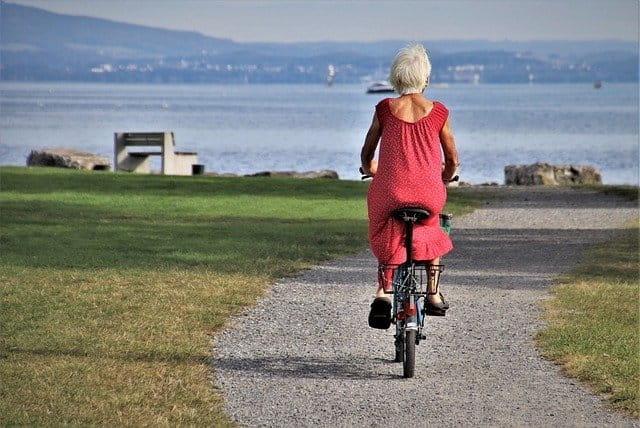 Senior en pleine forme.