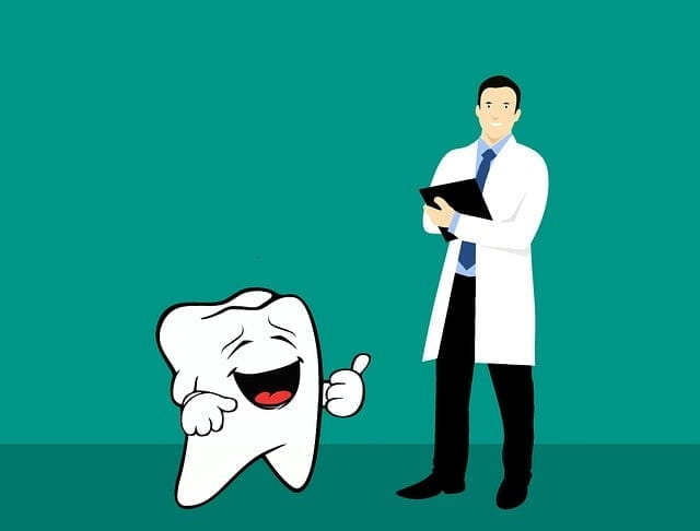 Illustration d'un dentiste.