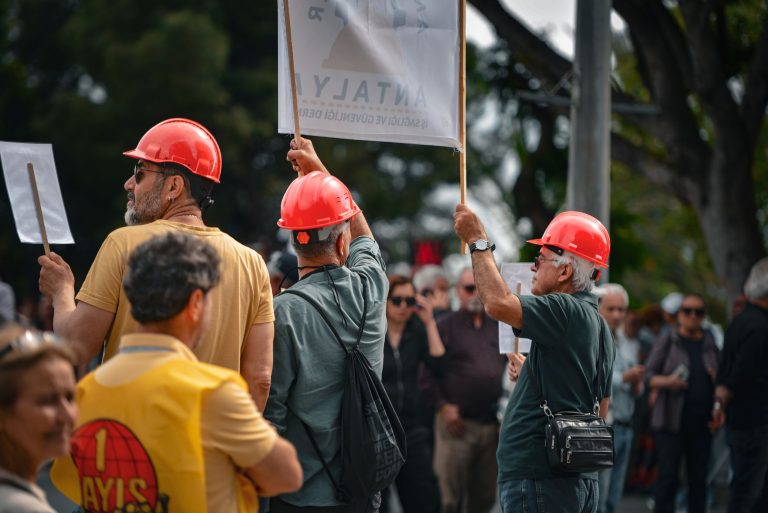 Manifestation syndicale, photo d'illustration