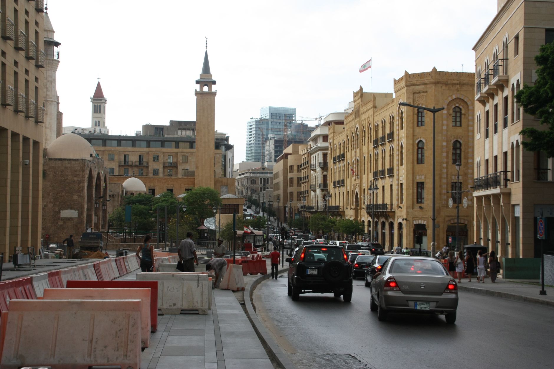 Rue du centre de Beyrouth, au Liban